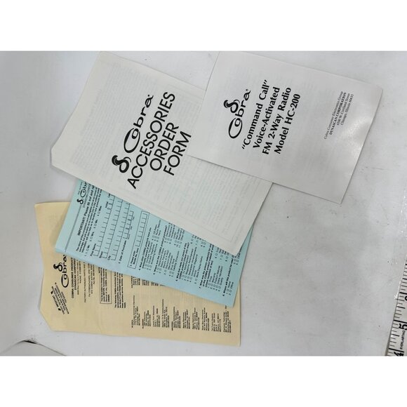 Cobra Command Call Voice-Activated FM 2-Way Radio Model HC-200 With Headsets - Picture 12 of 12